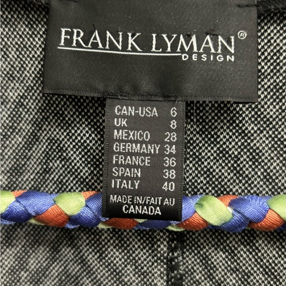 Ladies black and white knit jacket - Picture 4 of 8